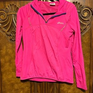 Hot pink hoodie, size small gently worn
